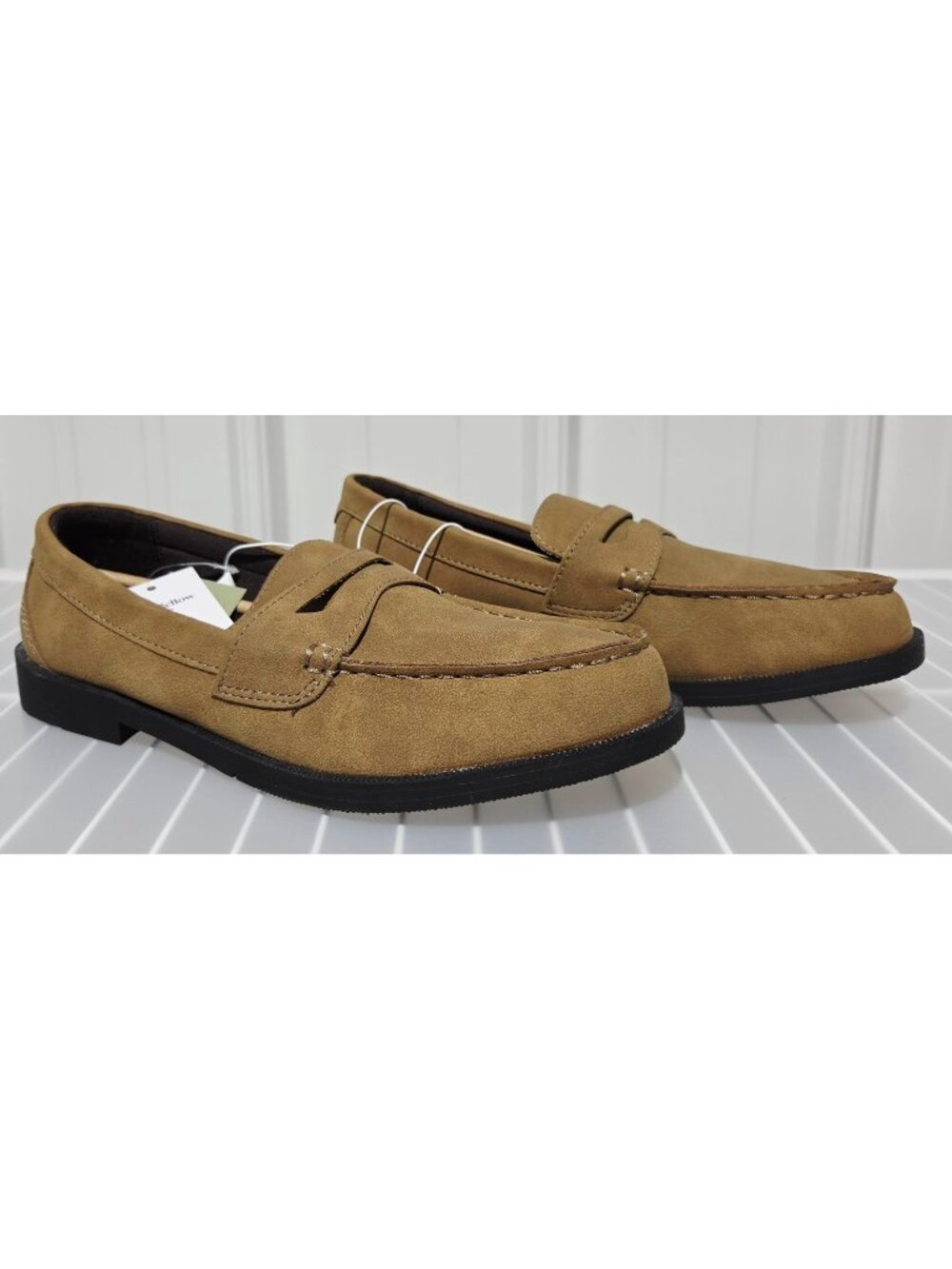 Goodfellow Orson Brown Faux Suede Casual Dress Penny Loafers -- Men's Size 11.5